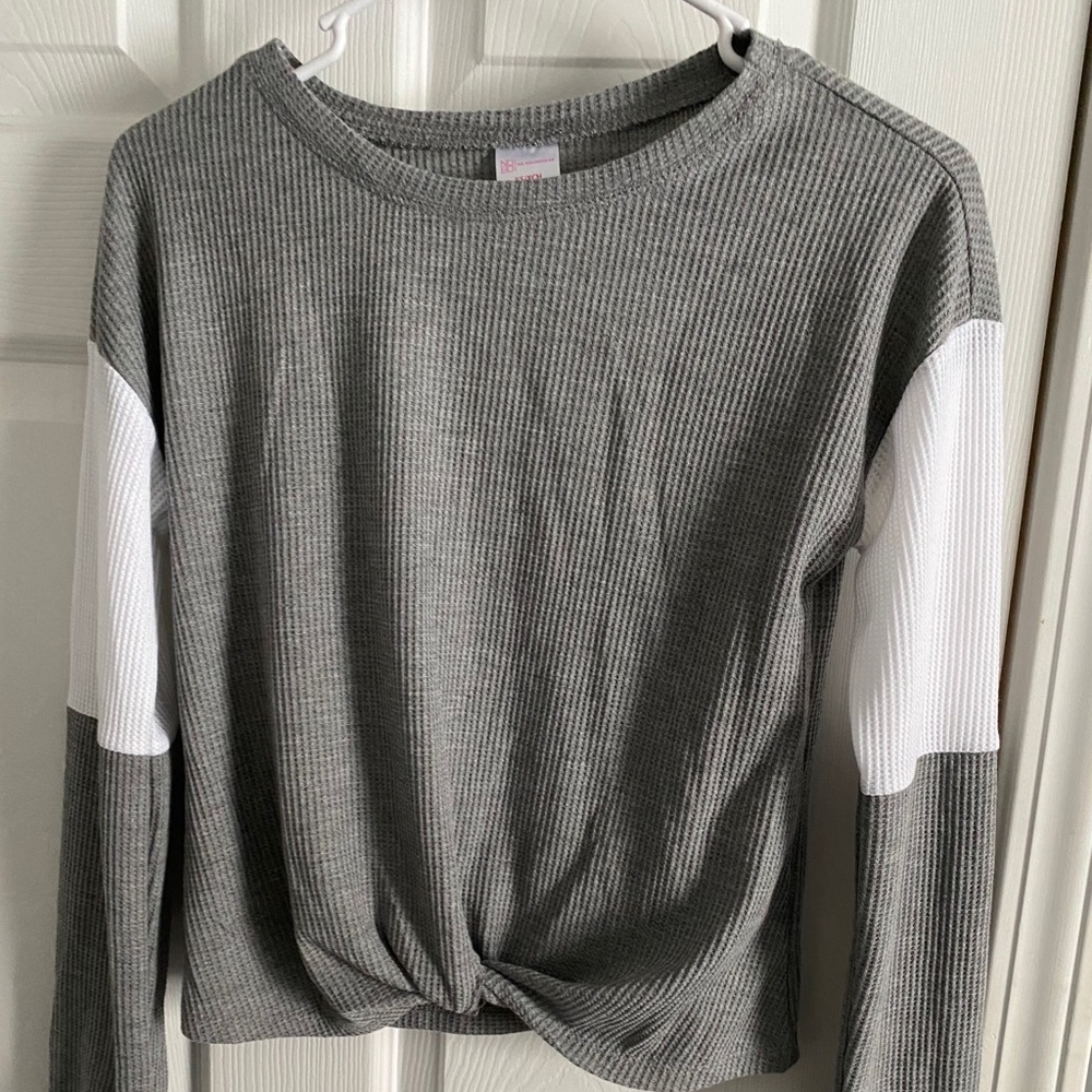 gray sweater